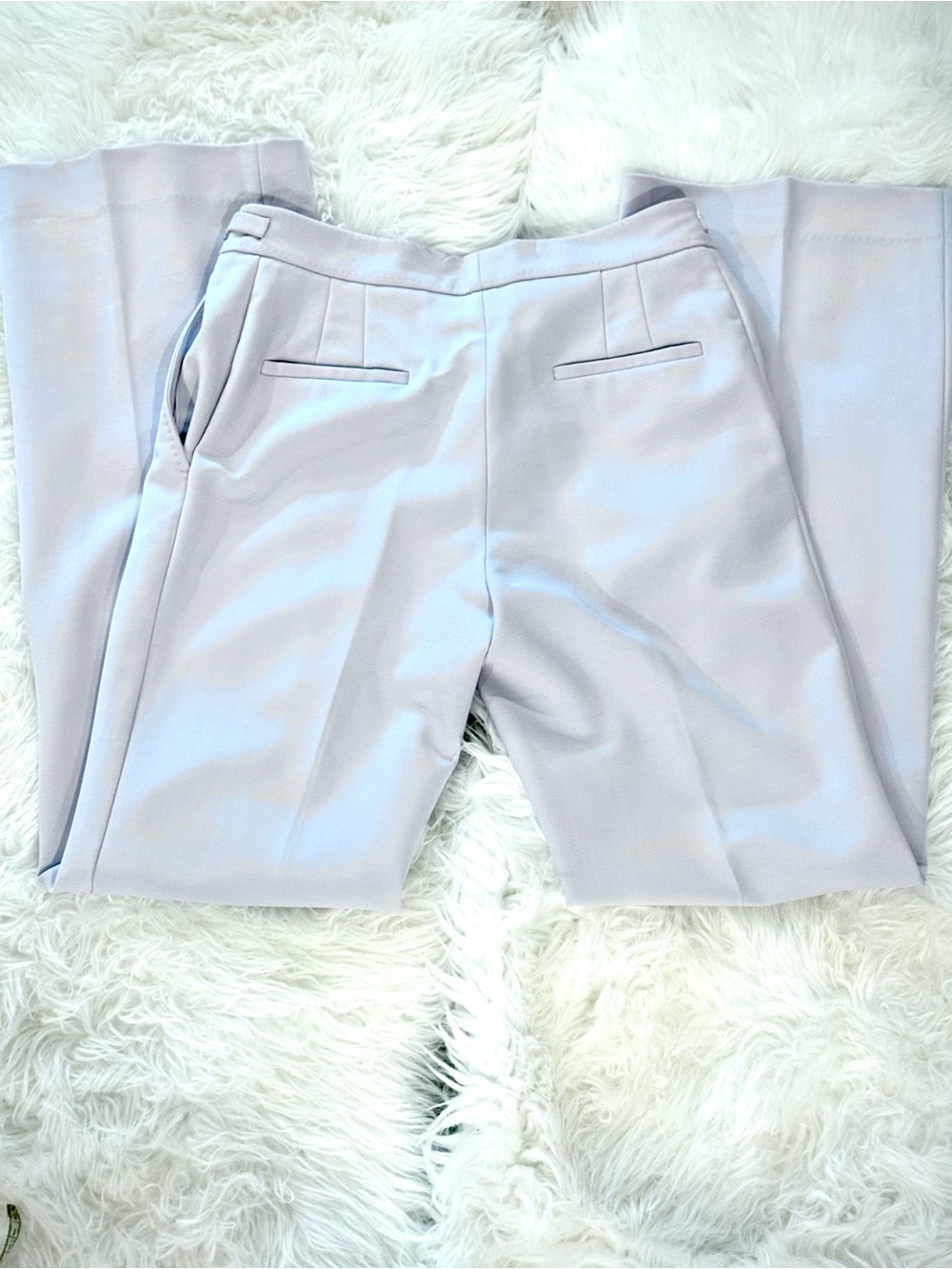 Gabriela Hearst Torres Wool Silk Trousers Lt. Blue Quiet Luxury Minimalist Sz:8 - Picture 6 of 16